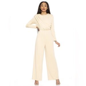 Alexia Admor Cream Jumpsuit